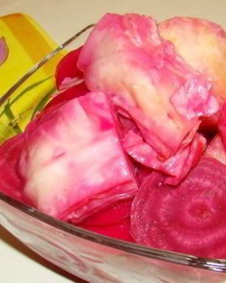 Капуста маринованная кусками