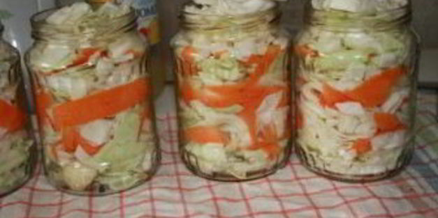 капуста, маринованная на зиму в банках