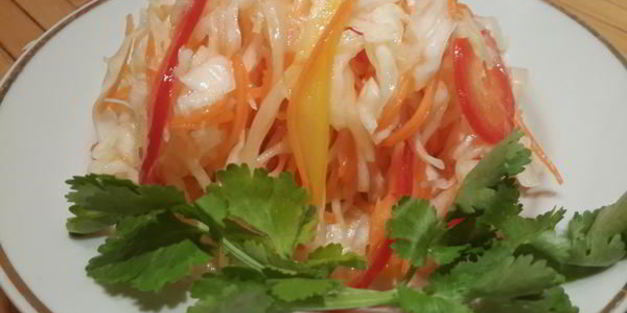 капуста маринованная с болгарским перцем