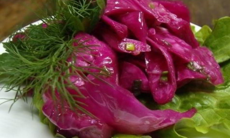 Рецепт капуста маринованная с чесноком и свеклой