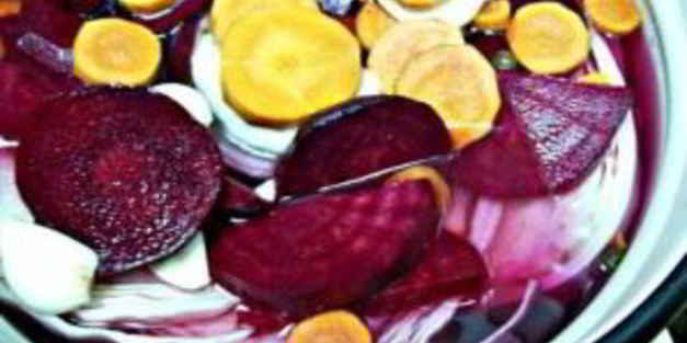 капуста маринованная с чесноком и свеклой