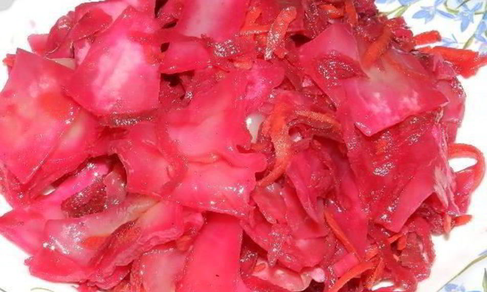 Рецепт капуста со свеклой маринованная