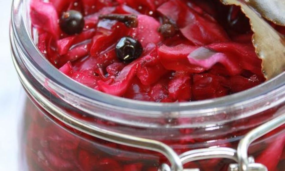 Рецепт красная капуста, маринованная в малиновом уксусе