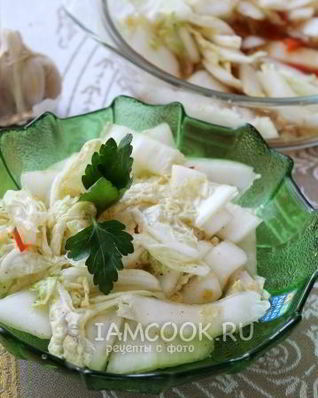 Маринованная капуста по-корейски