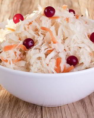 Маринованная капуста с клюквой