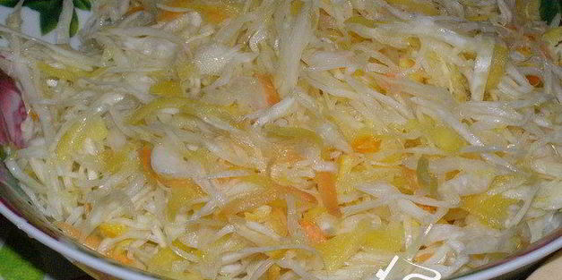 маринованная капуста с цитрусовой ноткой