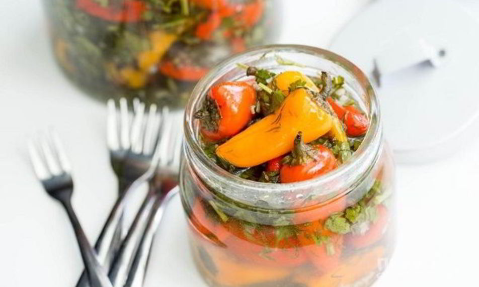 Рецепт маринованный болгарский перец с чесноком