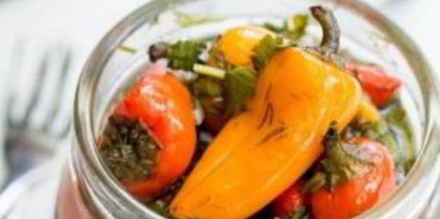 маринованный болгарский перец с чесноком