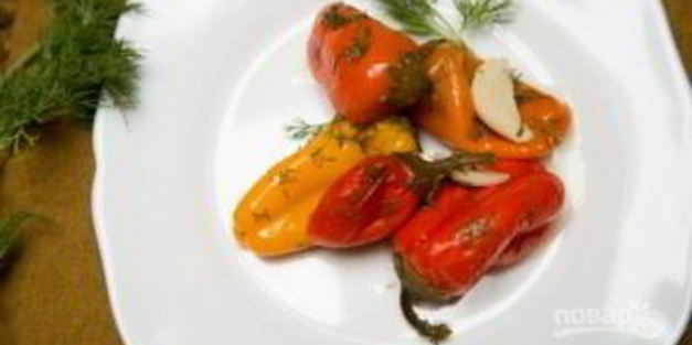 маринованный болгарский перец с чесноком