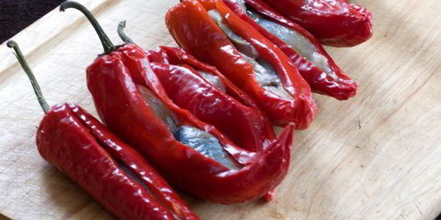 маринованный перец с селедкой