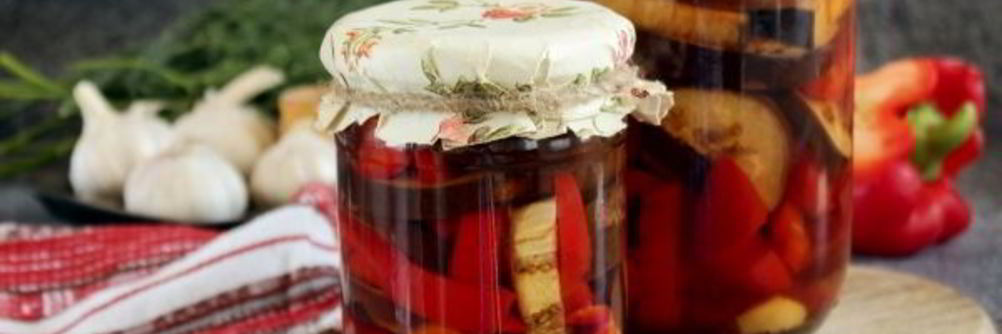 Маринованные баклажаны с перцем на зиму