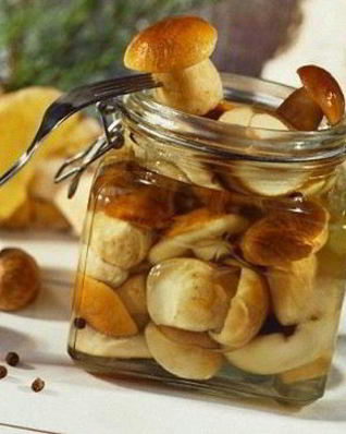 Маринованные белые грибы с уксусом