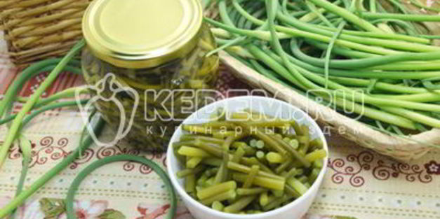 маринованные чесночные стрелки на зиму