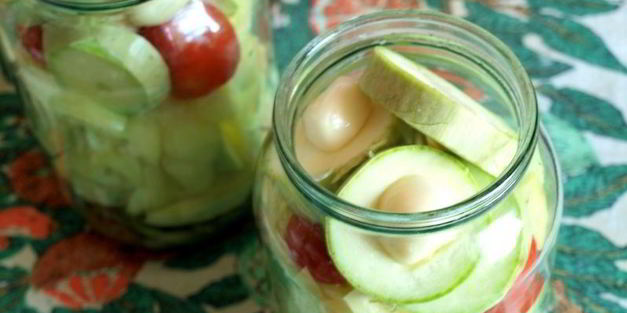 маринованные кабачки с болгарским перцем