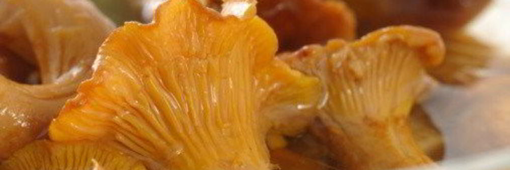 Маринованные лисички с изюмом