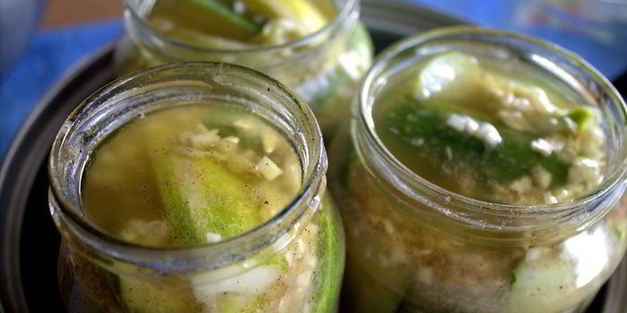 маринованные огурцы с горчицей