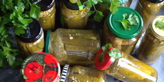 маринованные огурцы с горчицей