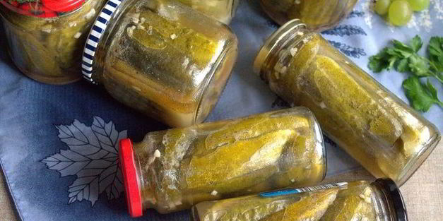 маринованные огурцы с горчицей