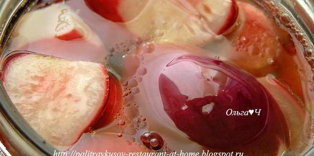 маринованные овощи с мелиссой