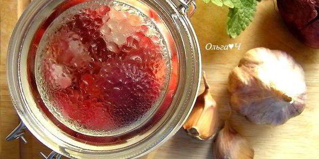 маринованные овощи с мелиссой