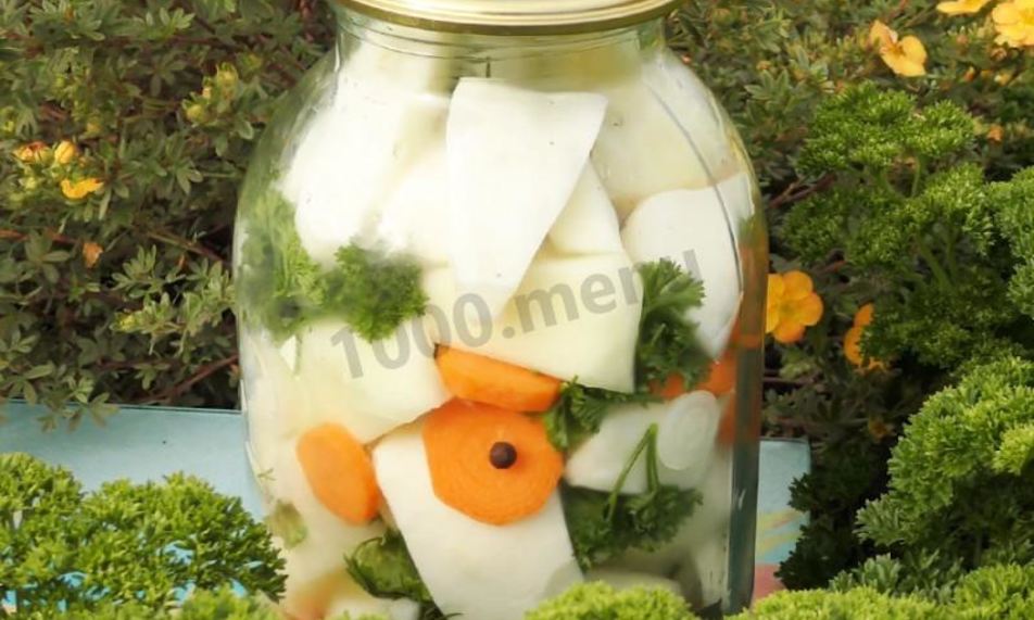 Рецепт маринованные патиссоны на зиму хрустящие