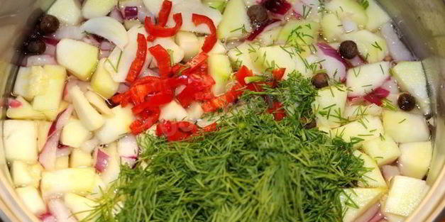 маринованные пикули из кабачка цуккини