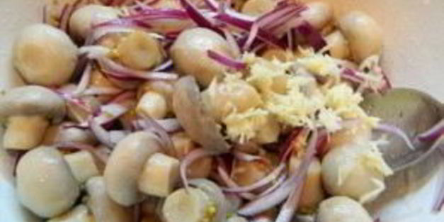 маринованные шампиньоны с маслом и уксусом