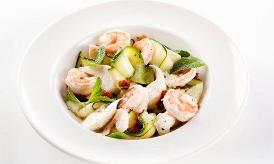 Рецепт маринованные цукини с креветками и моцареллой unagrande