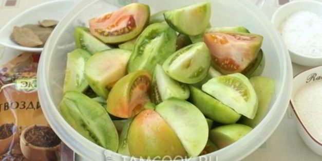 маринованные зеленые помидоры на зиму