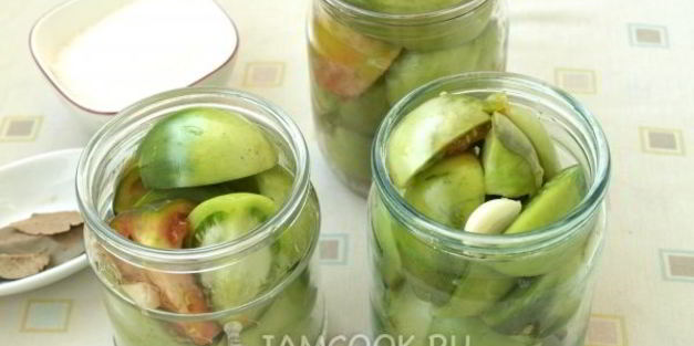 маринованные зеленые помидоры на зиму