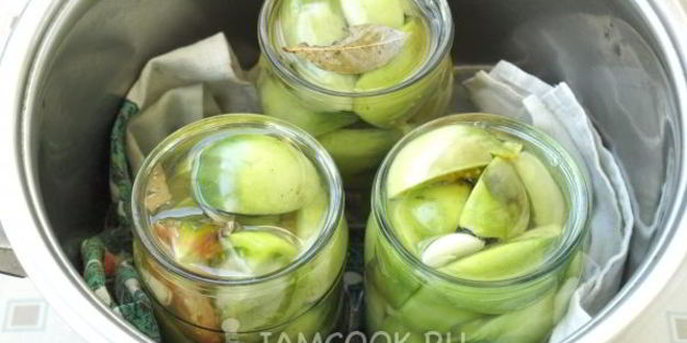 маринованные зеленые помидоры на зиму