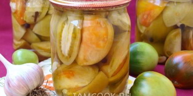 маринованные зеленые помидоры на зиму