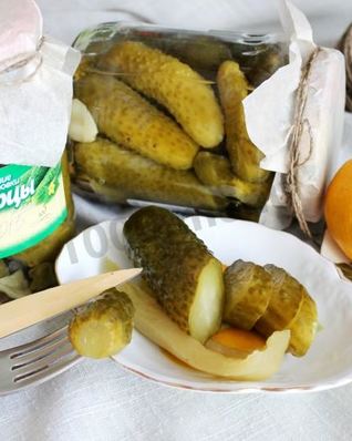 Огурцы маринованные без уксуса