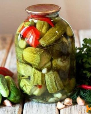 Огурцы маринованные хрустящие