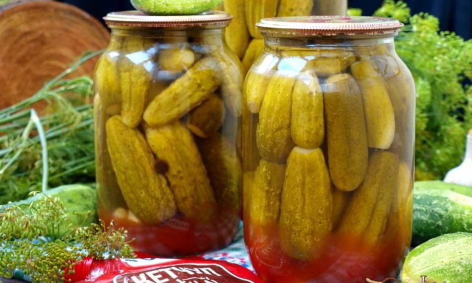 Рецепт огурцы маринованные с кетчупом чили