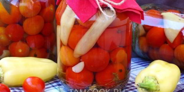 помидоры черри маринованные с болгарским перцем