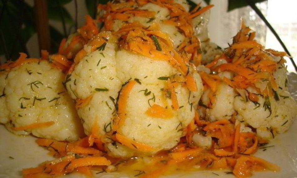 Рецепт цветная капуста маринованная
