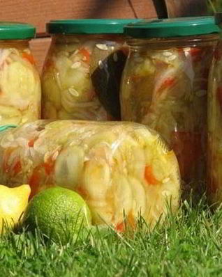 Огурцы с перцем на зиму