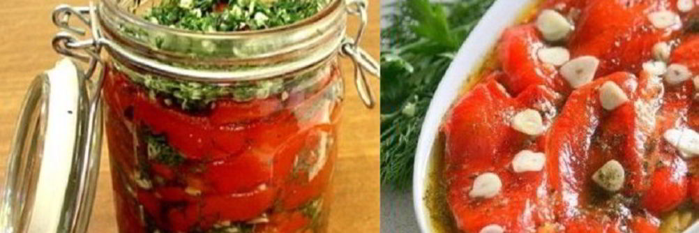 Перец с чесноком на зиму