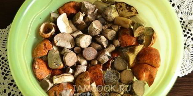 подосиновики, замороженные на зиму