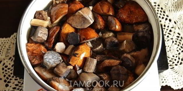 подосиновики, замороженные на зиму