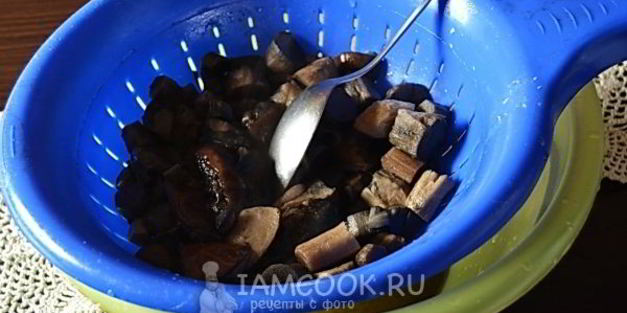 подосиновики, замороженные на зиму