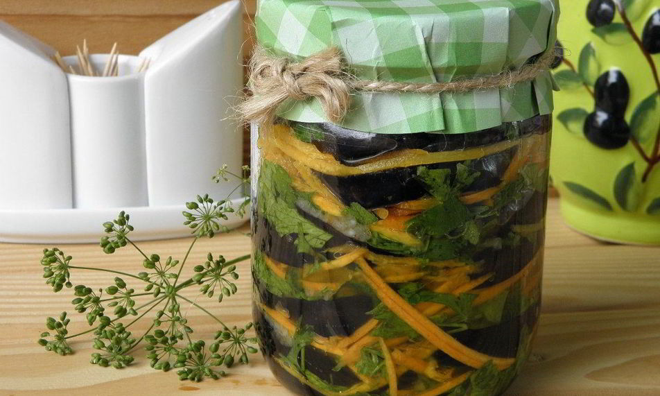 Рецепт синенькие с морковкой и чесноком на зиму