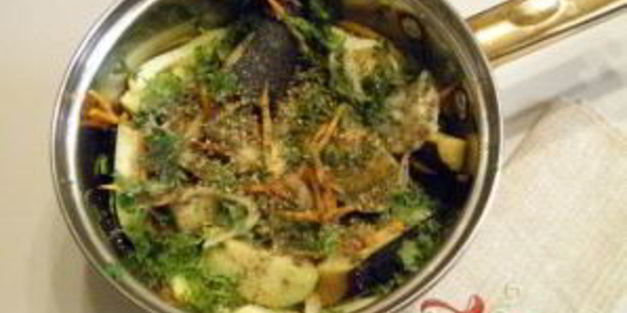 синенькие с морковкой по-корейски на зиму