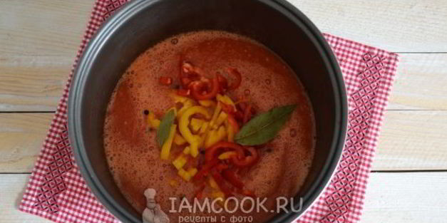 сок томатный в мультиварке на зиму