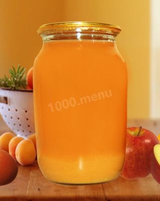 Сок яблочный на зиму с абрикосами