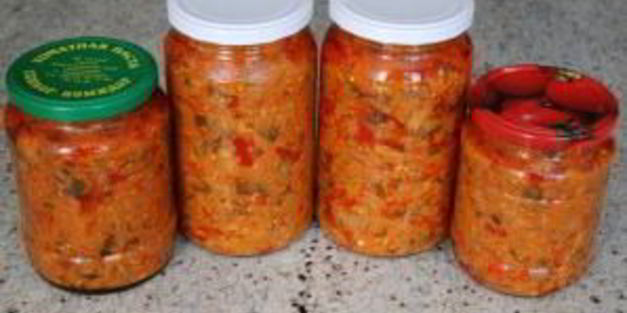 соте из баклажанов на зиму