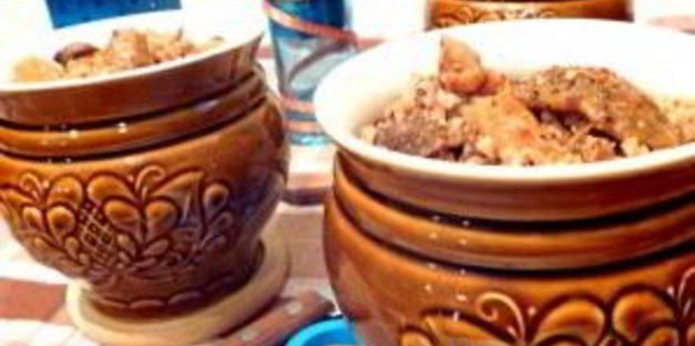 сушеные грибы в горшочках