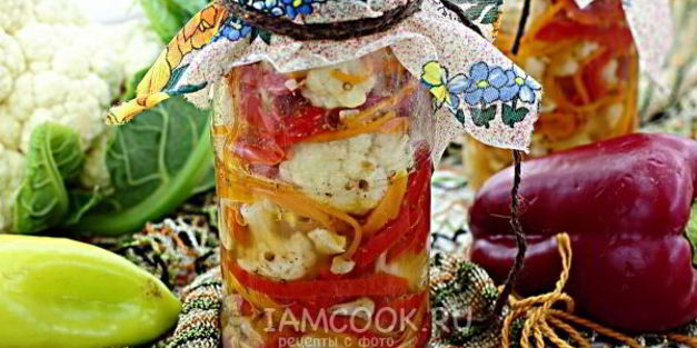 цветная капуста по-корейски на зиму