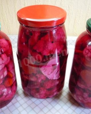 Цветная капуста в банках